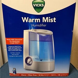 Vicks Warm Mist Humidifier - Blue/White